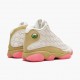 Kicksonfire Jordan 13 Retro Chinese New Year  Ivory/Black/Digital Pink Club  CW4409-100