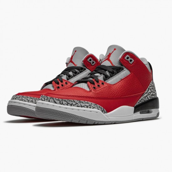 Kicksonfire Jordan 3 Retro Fire Red Cement Varsity Red CU2277-600