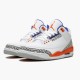 Kicksonfire Jordan 3 Retro Knicks White/Old Royal University Ora 136064-148