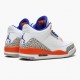 Kicksonfire Jordan 3 Retro Knicks White/Old Royal University Ora 136064-148