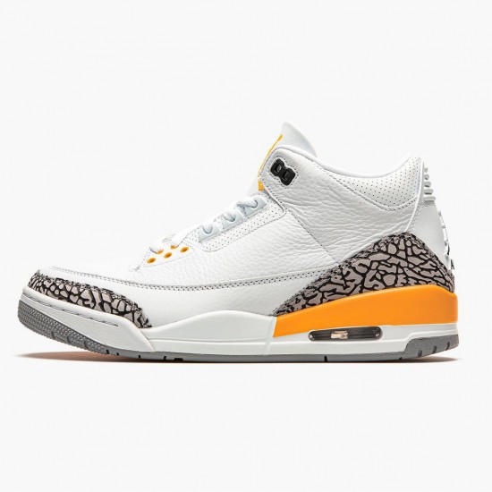 Kicksonfire Jordan 3 Retro Laser Orange White/Laser Orange-Cement Grey CK9246-108