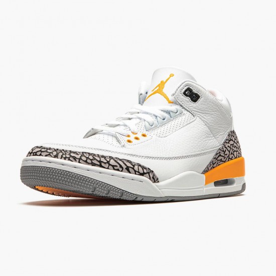 Kicksonfire Jordan 3 Retro Laser Orange White/Laser Orange-Cement Grey CK9246-108