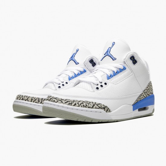 Kicksonfire Jordan 3 Retro UNC White/Valor Blue Tech Gray CT8532-104