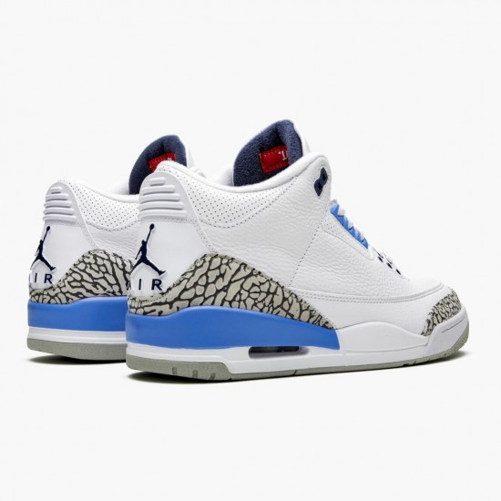 Kicksonfire Jordan 3 Retro UNC White/Valor Blue Tech Gray CT8532-104