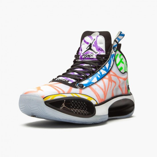 Kicksonfire Jordan 34 Zion Williamson Coloring Book White/Black/Multi Color DA1897-100