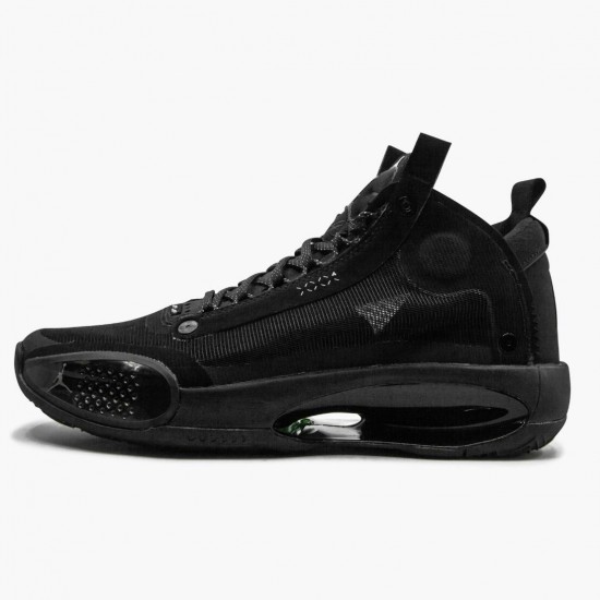 Kicksonfire Jordan 34 PE "Black Cat"  Black/Black Dark/Smoke Grey BQ3381-034