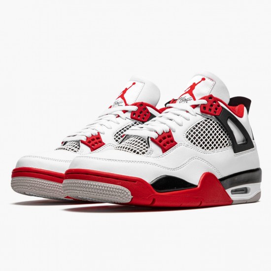 Kicksonfire Jordan 4 Retro OG Fire Red 2020 White/Fire Red-Black Tech Grey  DC7770-160