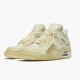 Kicksonfire Jordan 4 Retro Off-White Sail Sail/Muslin White/Black  CV9388-100