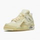 Kicksonfire Jordan 4 Retro Off-White Sail Sail/Muslin White/Black  CV9388-100