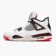 Kicksonfire Jordan 4 Retro Pale Citron White/Black/Bright Crimson/Pale Citron 308497-116