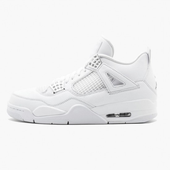 Kicksonfire Jordan 4 Retro Pure Money White/Metallic Silver 308497-100