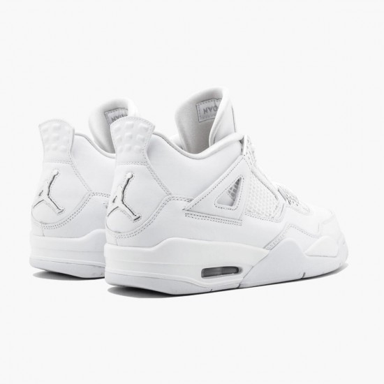 Kicksonfire Jordan 4 Retro Pure Money White/Metallic Silver 308497-100