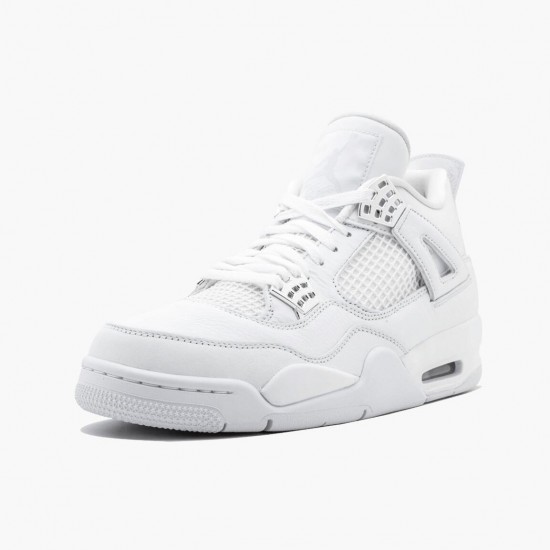 Kicksonfire Jordan 4 Retro Pure Money White/Metallic Silver 308497-100