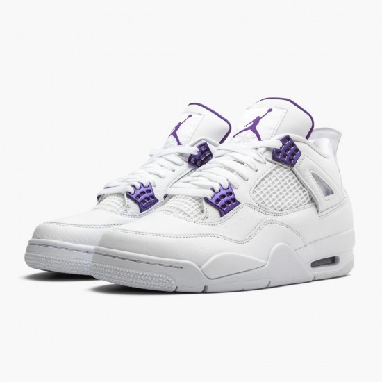 Kicksonfire Jordan 4 Retro Purple Metallic White/Metallic Silver/Court Purple CT8527-115