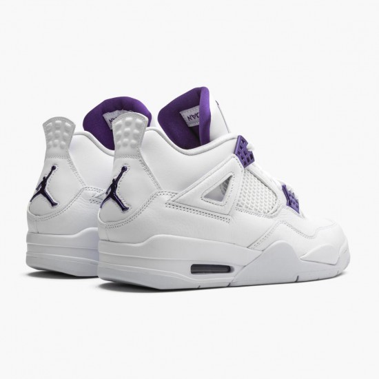 Kicksonfire Jordan 4 Retro Purple Metallic White/Metallic Silver/Court Purple CT8527-115