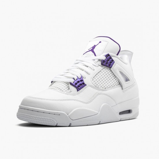 Kicksonfire Jordan 4 Retro Purple Metallic White/Metallic Silver/Court Purple CT8527-115