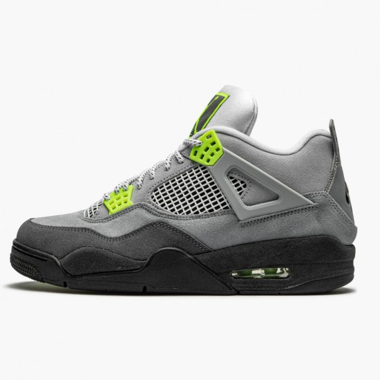 Kicksonfire Jordan 4 Retro SE 95 Neon Cool Grey/Volt Wolf Grey Anthr  CT5342-007