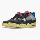 Kicksonfire Jordan 4 Retro Union Off Noir Off Noir/Brigade Blue/Dark Smo DC9533-001