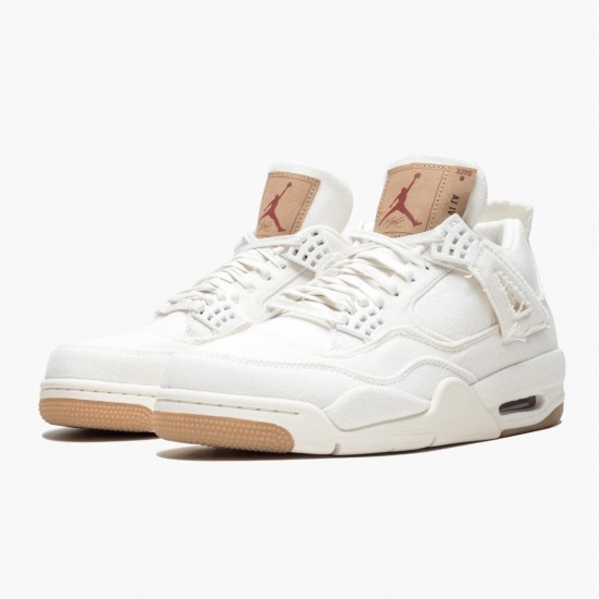 Kicksonfire Levi's x Air Jordan 4 Denim White AO2571-100