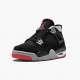 Kicksonfire Jordan 4 Retro Bred 2019 Release Black/Cement Grey/Summit White/Fire Red 308497-060