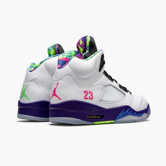 Kicksonfire Jordan 5 Retro Alternate Bel Air White/Court Purple-Racer Pink-Ghost Green DB3335-100