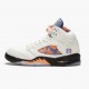 Kicksonfire Jordan 5 Retro International Flight Sail/Racer Blue-Cone Black  136027-148