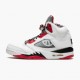 Kicksonfire Jordan 5 Retro Quai 54 2021 White/University Red/Black DJ7903-106