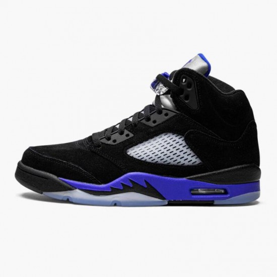 Kicksonfire Jordan 5 Retro Racer Blue With Black Blue Black/Racer Blue/Reflective Silver CT4838-004