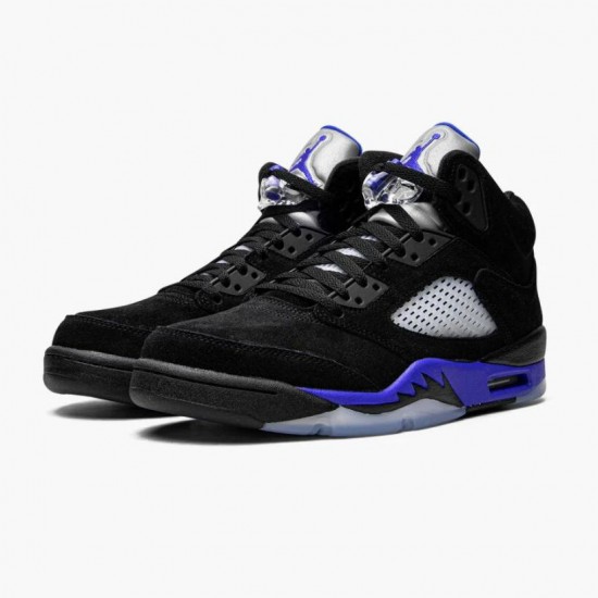 Kicksonfire Jordan 5 Retro Racer Blue With Black Blue Black/Racer Blue/Reflective Silver CT4838-004