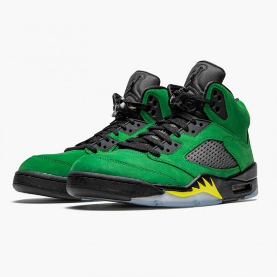 Kicksonfire Jordan 5 Retro SE Oregon Green Yellow Apple Green/Black/Yellow Strike/Black CK6631-307