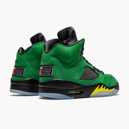 Kicksonfire Jordan 5 Retro SE Oregon Green Yellow Apple Green/Black/Yellow Strike/Black CK6631-307