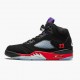 Kicksonfire Jordan 5 Retro Top 3 Black/Fire Red/Grape Ice New E  CZ1786-001