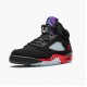 Kicksonfire Jordan 5 Retro Top 3 Black/Fire Red/Grape Ice New E  CZ1786-001