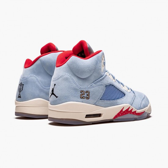 Kicksonfire Jordan 5 Retro Trophy Room Ice Blue Ice Blue/University Red Sail M  CI1899-400