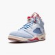 Kicksonfire Jordan 5 Retro Trophy Room Ice Blue Ice Blue/University Red Sail M  CI1899-400