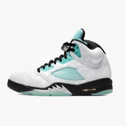 Kicksonfire Jordan Retro 5 Island Green White/Black/White/Island Green  CN2932-100