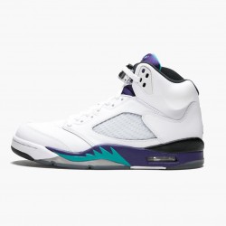 Kicksonfire Jordan 5 Retro Grape  White/New Emerald Grp Ice Blk 136027-108