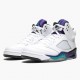 Kicksonfire Jordan 5 Retro Grape  White/New Emerald Grp Ice Blk 136027-108