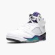 Kicksonfire Jordan 5 Retro Grape  White/New Emerald Grp Ice Blk 136027-108