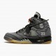 Kicksonfire Off-White X Air Jordan 5 Retro SP Muslin Black/Muslin Fire Red  CT8480-001