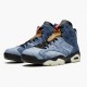 Kicksonfire Jordan 6 Retro Washed Denim Black Sail/Varsity Red/Black 384664-060