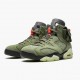 Kicksonfire Travis Scott x Air Jordan 6 Retro Olive Medium Olive/Black Sail/Univer Black CN1084-200