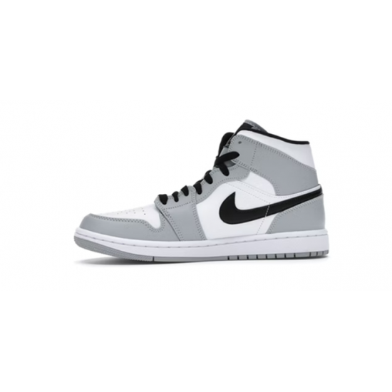 Kicksonfire Air Jordan 1 Mid Light Smoke Gray 554724 092