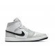 Kicksonfire Air Jordan 1 Mid Grey Fog' (W) White BQ6472 015