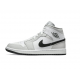 Kicksonfire Air Jordan 1 Mid Grey Fog' (W) White BQ6472 015