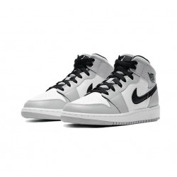 Kicksonfire Air Jordan 1 Mid Light Smoke Gray 554724 092