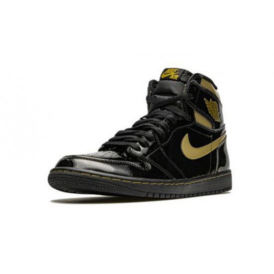 Kicksonfire Air Jordan 1 High Black Metallic Gold BLACK 555088 032