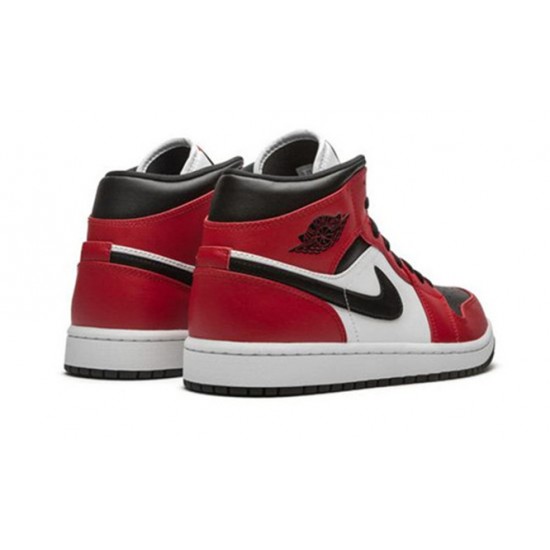 Kicksonfire Air Jordan 1 Mid Chicago Black Toe BLACK 554724 069