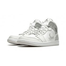 Kicksonfire Air Jordan 1 Mid WHITE/PHOTON DUST-GREY FOG WHITE DC9035 100