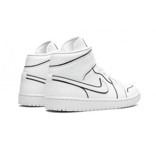 Kicksonfire Air Jordan 1 Mid Iridescent Reflective White White CK6587 100